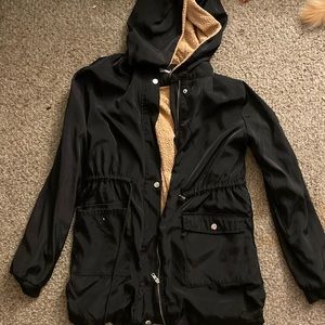 Black long sleeve order plus utility jacket